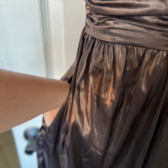 MISA Los Angelas Sophia Jumpsuit in Burnished Bronze - Picture 8 of 16